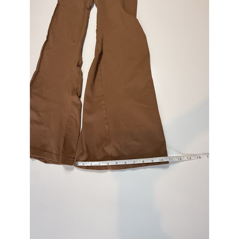 Y2K Brown Corset Bustier Wide Leg Jumpsuit Bodycon Stretchy Women’s L - Picture 6 of 7